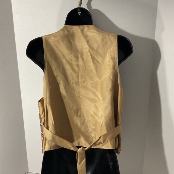 Vintage Nadia Children of the World Tapestry Vest Size Medium - Picture 8 of 8